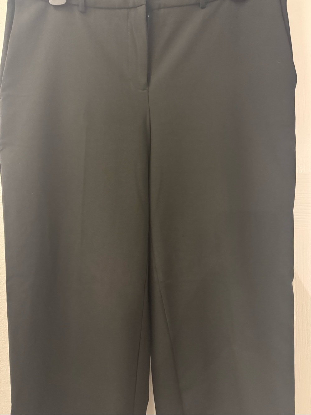 Rachel Zoe High Waisted Black Tailored Crop Trousers Wide Legs Size 4